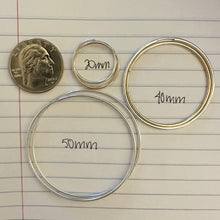 Load image into Gallery viewer, 20mm 40mm 50mm endless hoop sizes