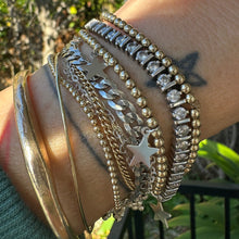 Load image into Gallery viewer, silver and gold bracelets permanent bracelets
