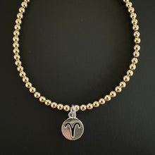 Load image into Gallery viewer, zodiac charm ball bracelet