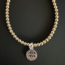 Load image into Gallery viewer, zodiac charm ball bracelet