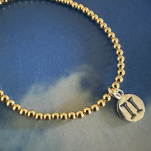 Load image into Gallery viewer, gold filled ball bead zodiac sign charm bracelet