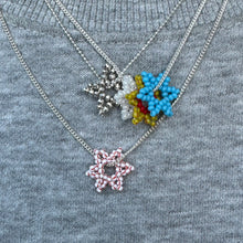 Load image into Gallery viewer, silver disco star pendant