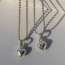 Load image into Gallery viewer, mini puffy heart necklace