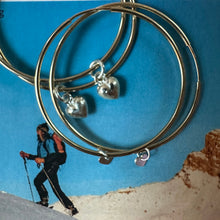 Load image into Gallery viewer, tiny mini heart hoops