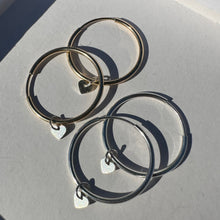 Load image into Gallery viewer, tiny mini heart hoops
