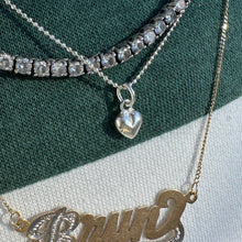 Load image into Gallery viewer, mini puffy heart necklace