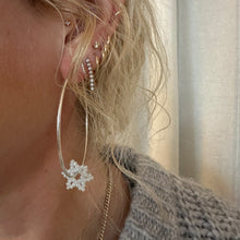 Load image into Gallery viewer, sterling silver endless hoop earrings