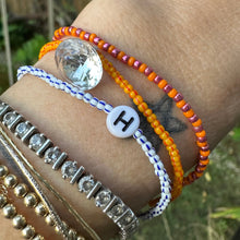 Load image into Gallery viewer, seed bead initial friendship bracelet