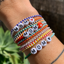 Load image into Gallery viewer, colorful mothers day mom beaded bracelet
