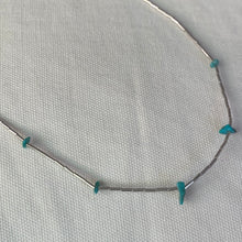 Load image into Gallery viewer, vintage sterling silver and turquoise necklace
