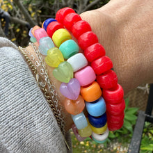 Load image into Gallery viewer, colorful fun beaded bracelet stack
