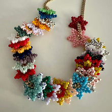 Load image into Gallery viewer, pearlized beaded flower pendant
