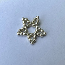Load image into Gallery viewer, silver disco star pendant
