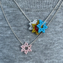Load image into Gallery viewer, beaded flower pendant
