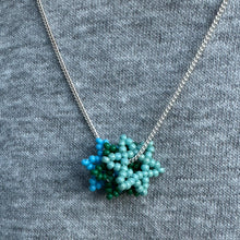 Load image into Gallery viewer, beaded flower pendant
