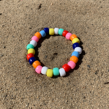 Load image into Gallery viewer, multi primary colored plastic pony bead bracelet
