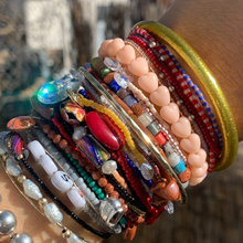 Load image into Gallery viewer, multi colored, patterned, fun arm party bracelets
