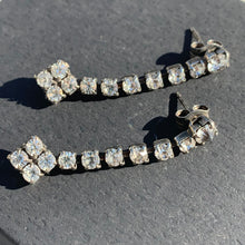 Load image into Gallery viewer, rhinestone vintage earrings in a pretty drop style
