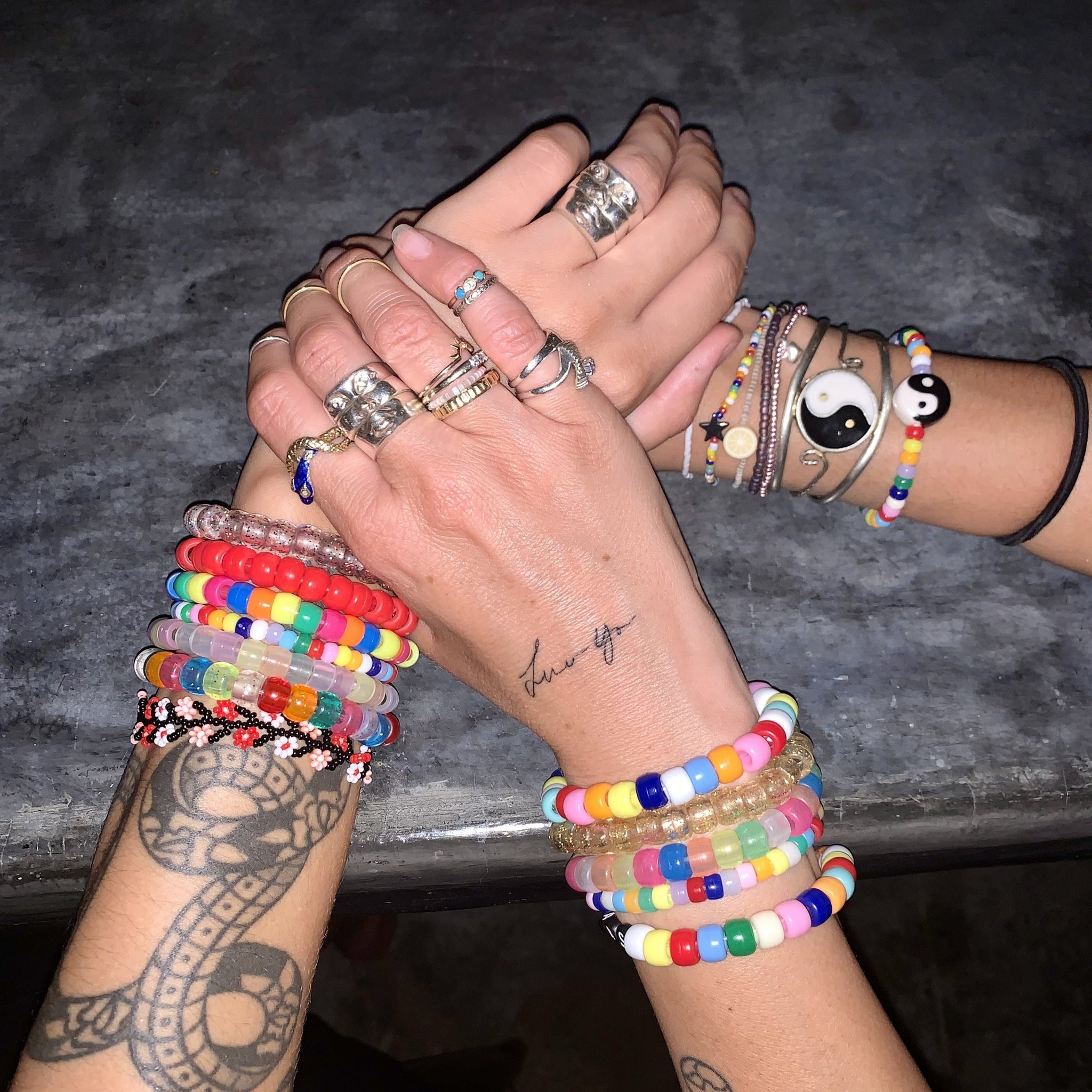 pink pony bead stretch bracelet – bryn sanders jewelry