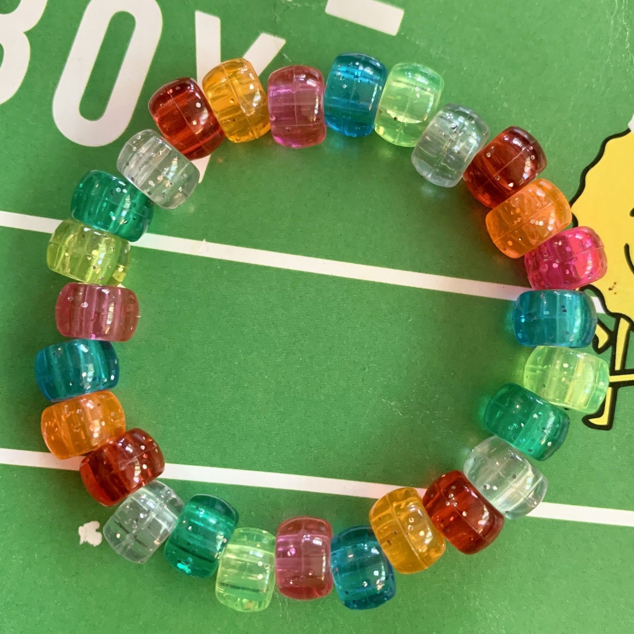 safari multi colored pony bead stretchy bracelet – bryn sanders