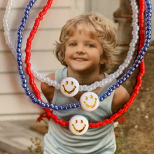 Load image into Gallery viewer, smiley face beaded bracelet
