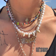 Load image into Gallery viewer, pearl and shell summer beach necklace
