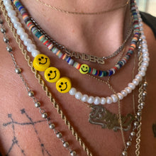 Load image into Gallery viewer, smiley heishi necklace

