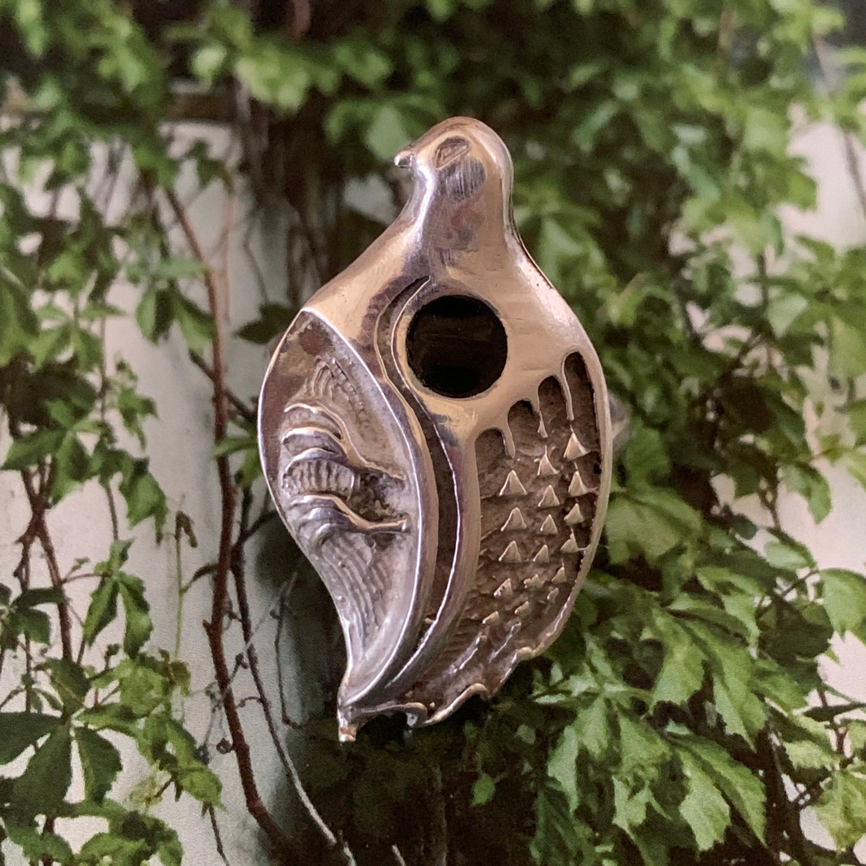 vintage sterling silver bird ring – bryn sanders jewelry
