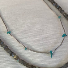 Load image into Gallery viewer, vintage sterling silver and turquoise necklace
